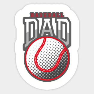 baseball dad, baseball, proud dad, proud baseball dad Sticker